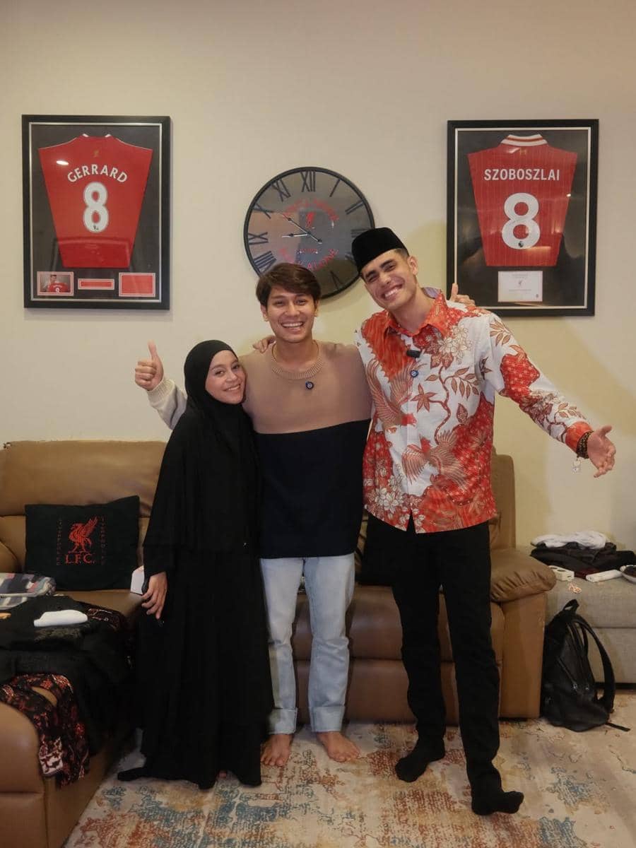 Aisar Khaled buka bersama keluarga Rizky Billar.