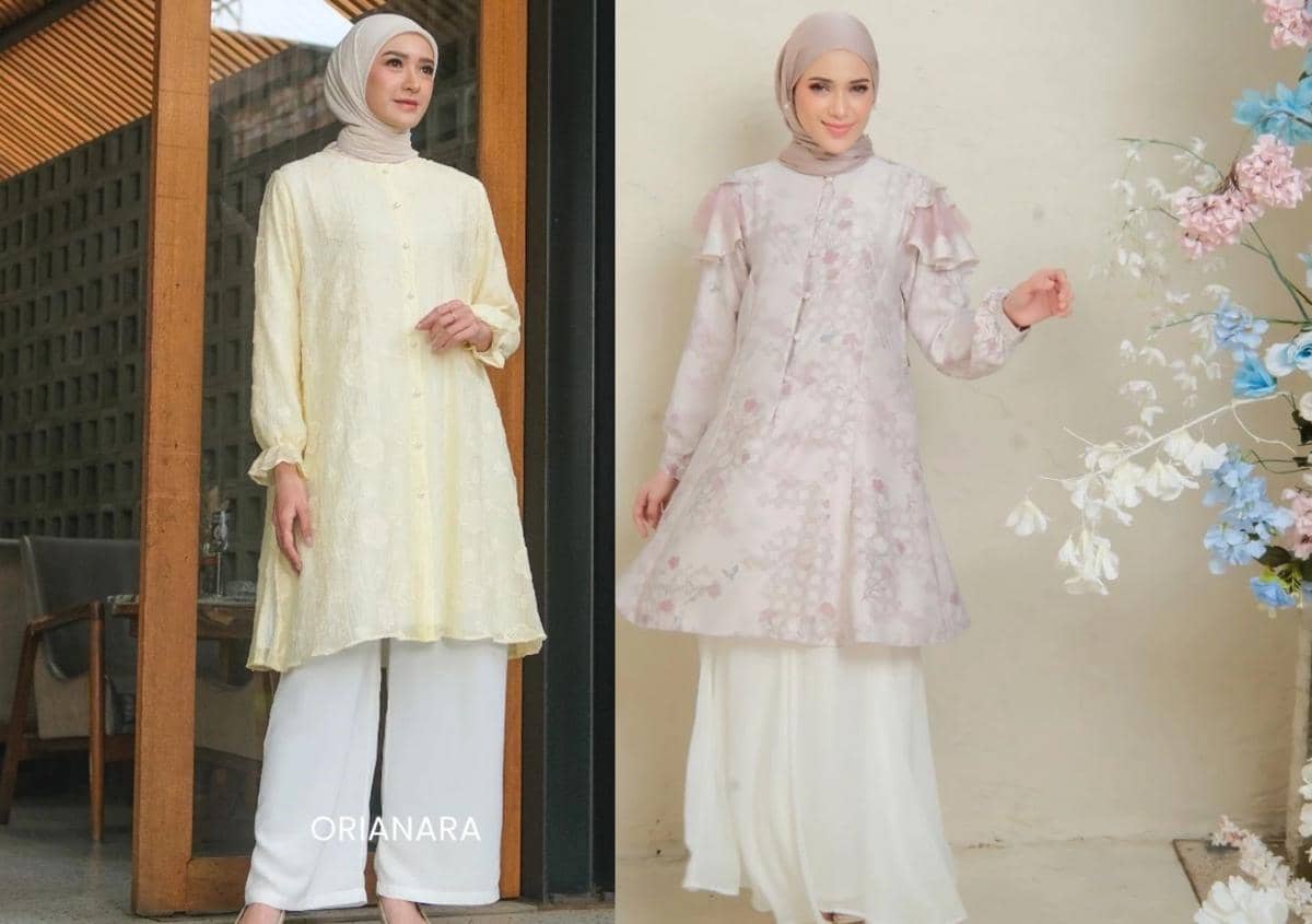 7 Rekomendasi Tunik Lebaran 2026 Warna Pastel, Manis dan Elegan!