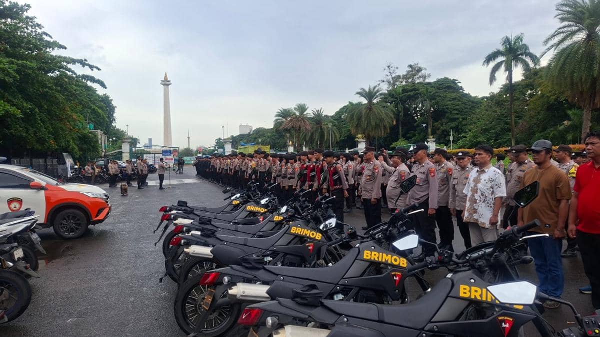 1.436 Personel Gabungan Diterjunkan Kawal Demo Mahasiswa di Monas