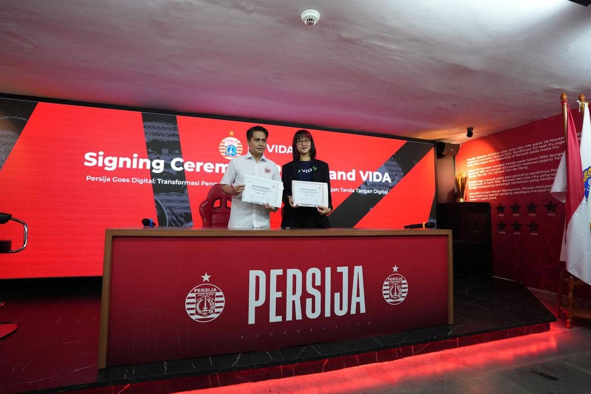 Persija gandeng VIDA, sambut digitalisasi administrasi