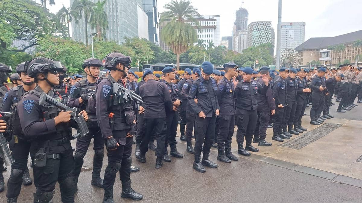 1.436 Personel Gabungan Diterjunkan Kawal Demo Mahasiswa di Monas