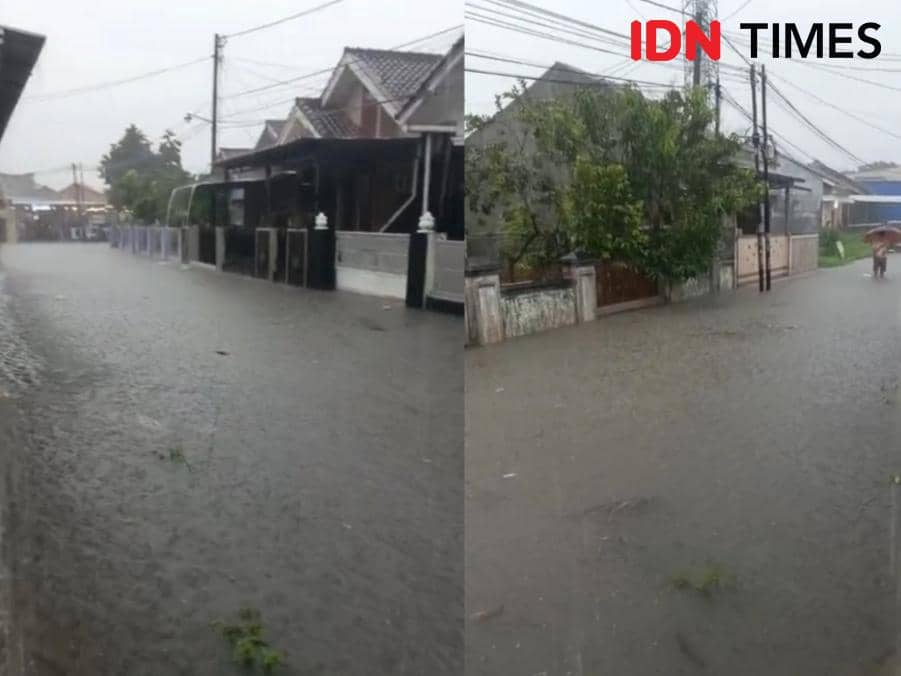 Peristiwa banjir melanda Bandar Lampung, Jumat (6/3/2026) sore. 