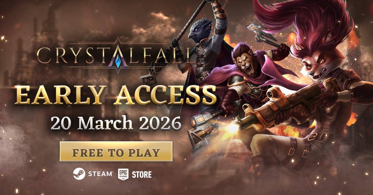 Free-to-Play Steampunk ARPG Crystalfall akan rilis 20 Maret!