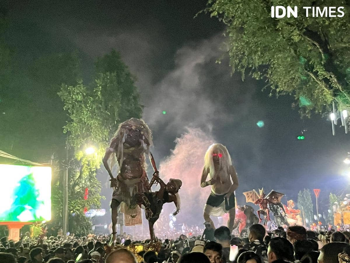 Potret ogoh-ogoh di Lapangan Puputan Denpasar 2025 