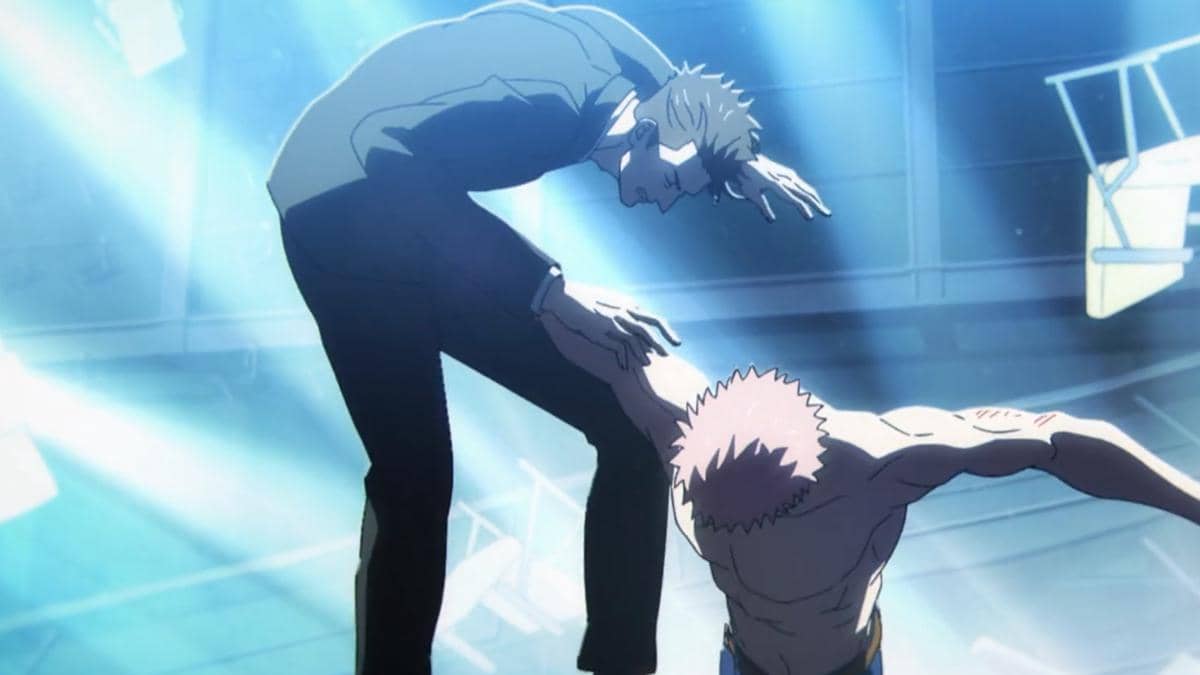 Yuji memukul Higuruma di saat terakhir - Jujutsu Kaisen S3