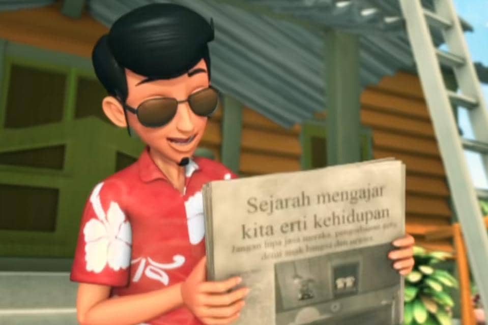 penampilan Abang Zaid yang identik dengan kacamata hitamnya