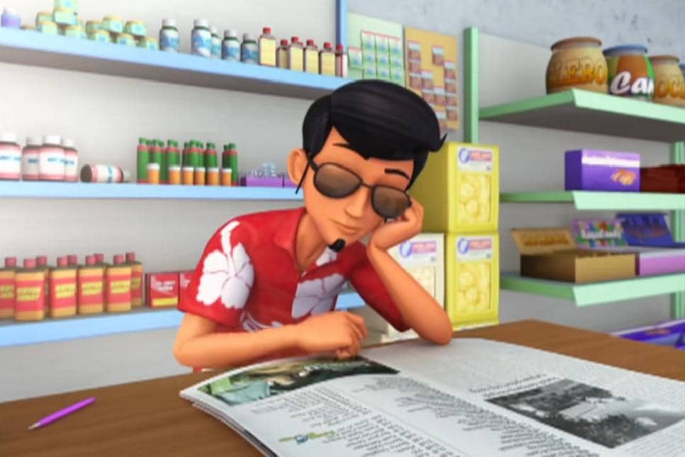 Abang Zaid menjadi kasir sekaligus penjaga tetap Kedai Runcit selama beberapa periode