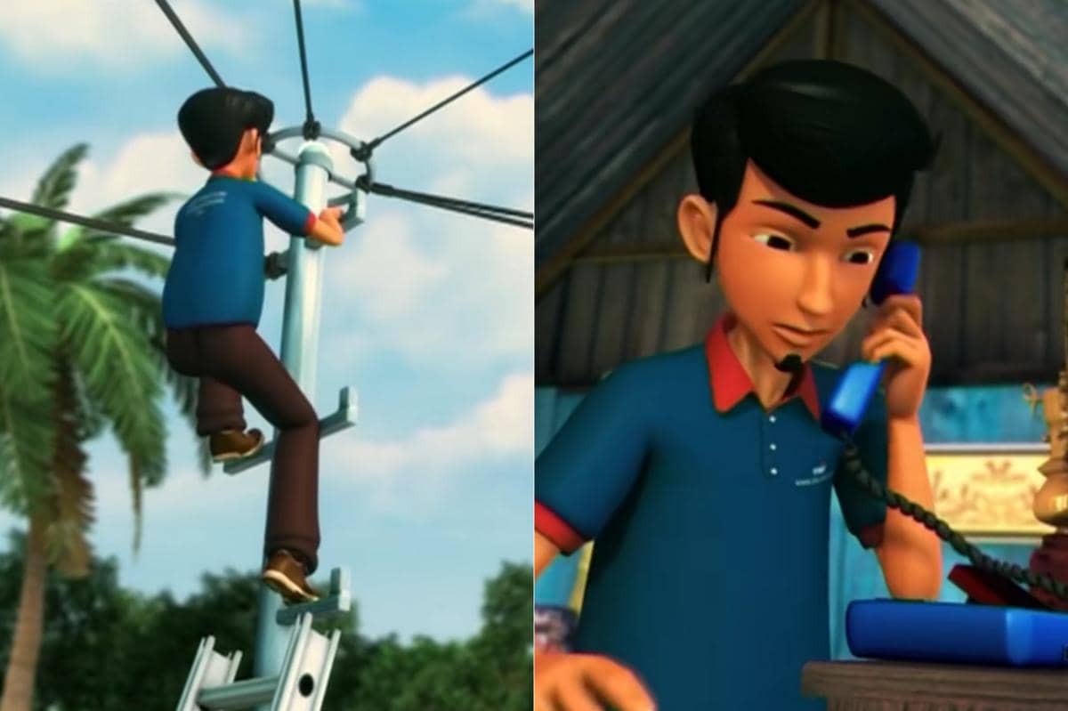 Abang Zaid pernah bekerja sebagai teknisi untuk layanan telekomunikasi