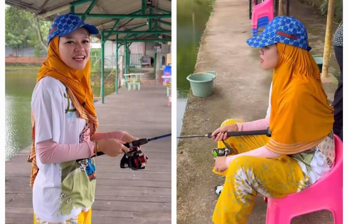 9 Potret Ummi Quary Mancing di Galatama, Serba Bisa