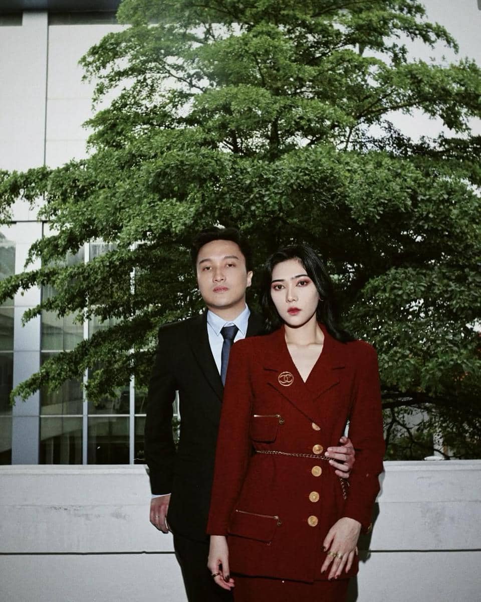 Isyana Sarasvati dan suami