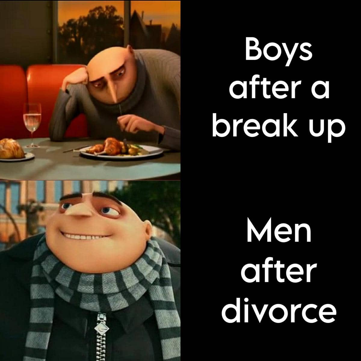 meme kartun tentang putus cinta