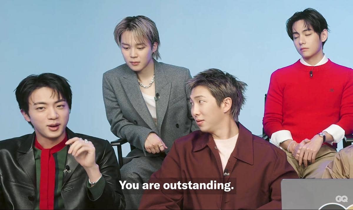 potret BTS saat wawancara dengan GQ Magazine