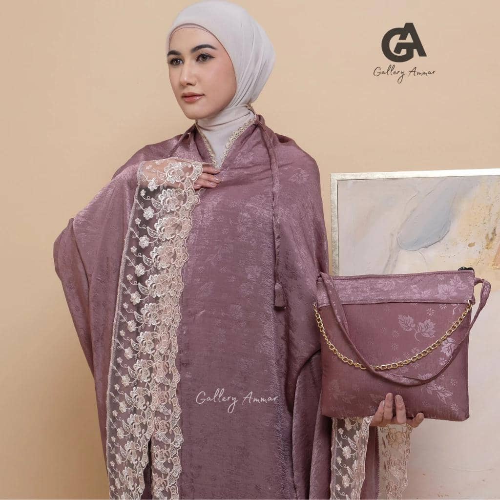 Gallery Ammar Mukena Dewasa Santorini Silk 2in1 Sahwal Series