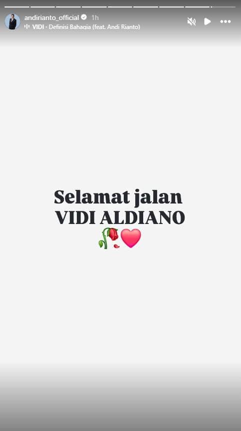 ucapan duka untuk Vidi Aldiano