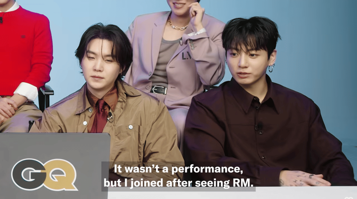 BTS saat wawancara dengan GQ Magazine (youtube.com/GQ)