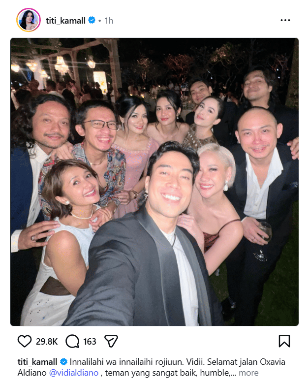 Ucapan duka cita untuk Vidi Aldiano