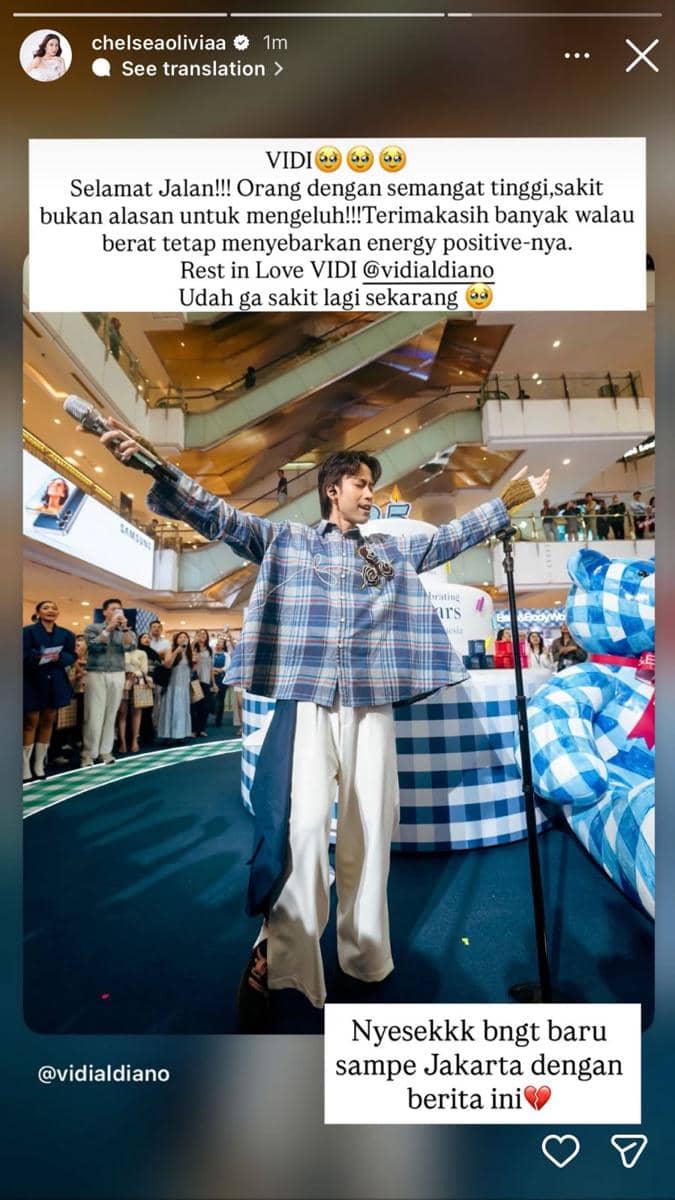 ucapan duka untuk Vidi Aldiano