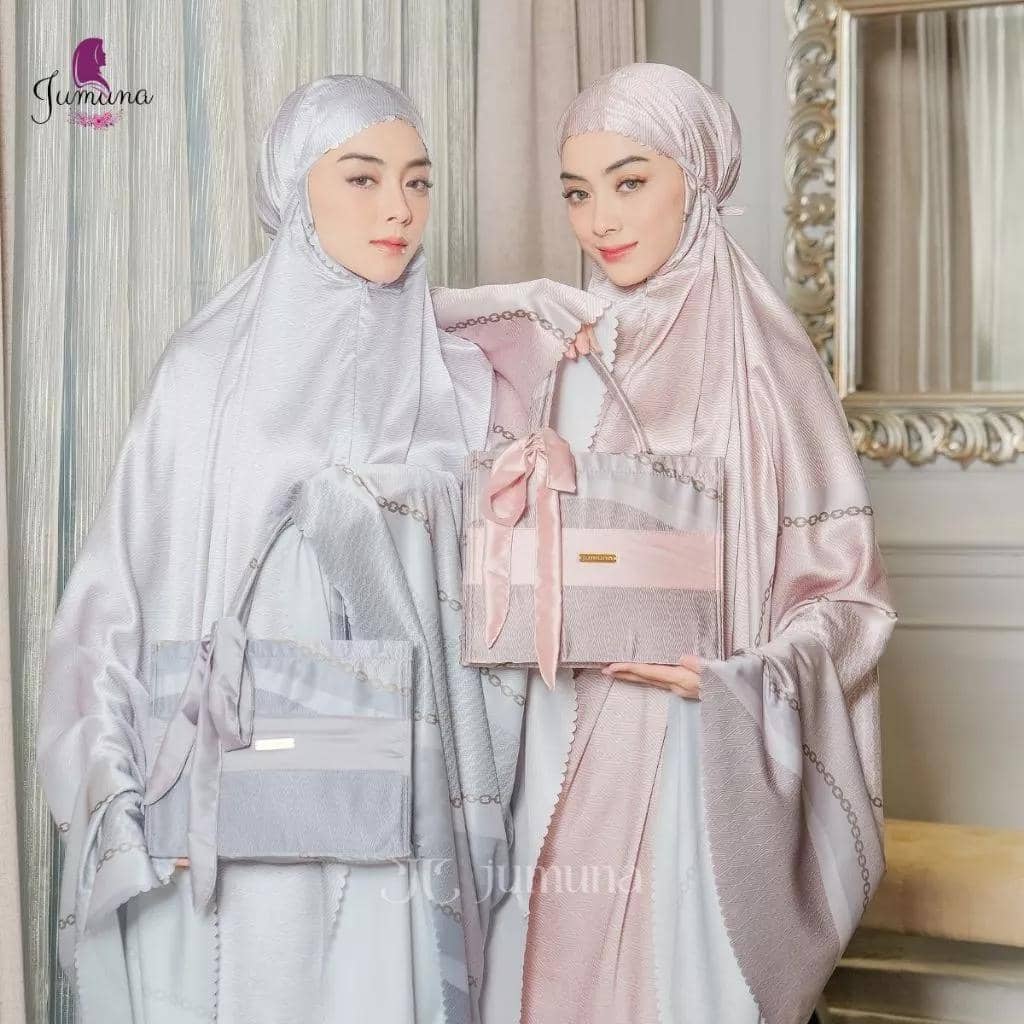 Jumuna Mukena Dewasa Premium Silk Lasercut Beatrix