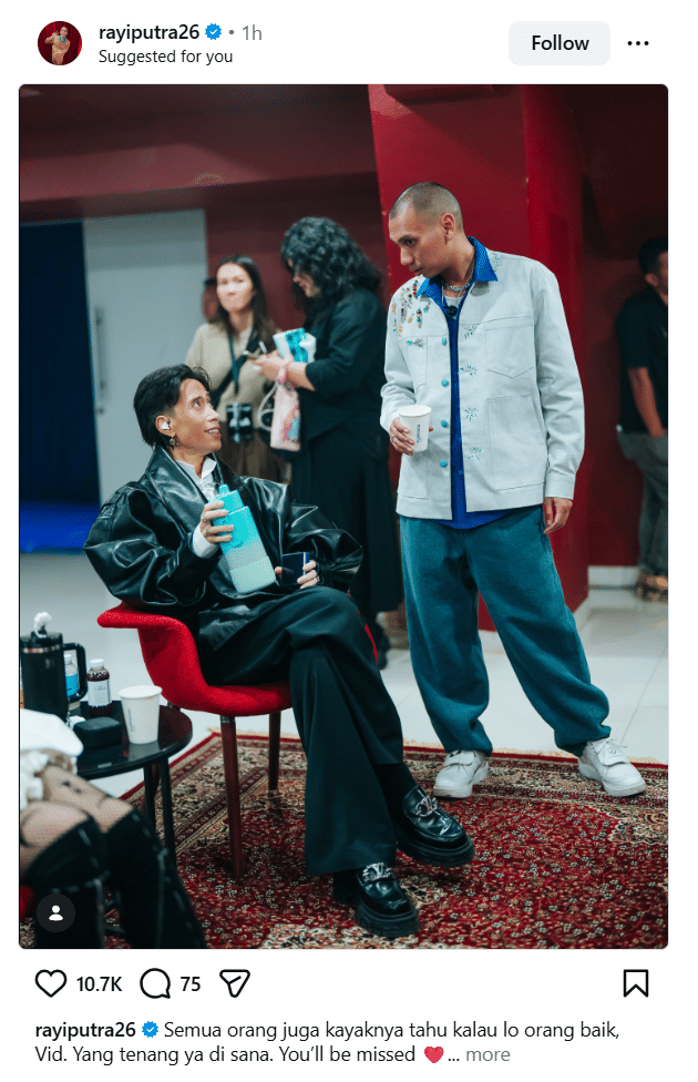 Ucapan duka cita untuk Vidi Aldiano 