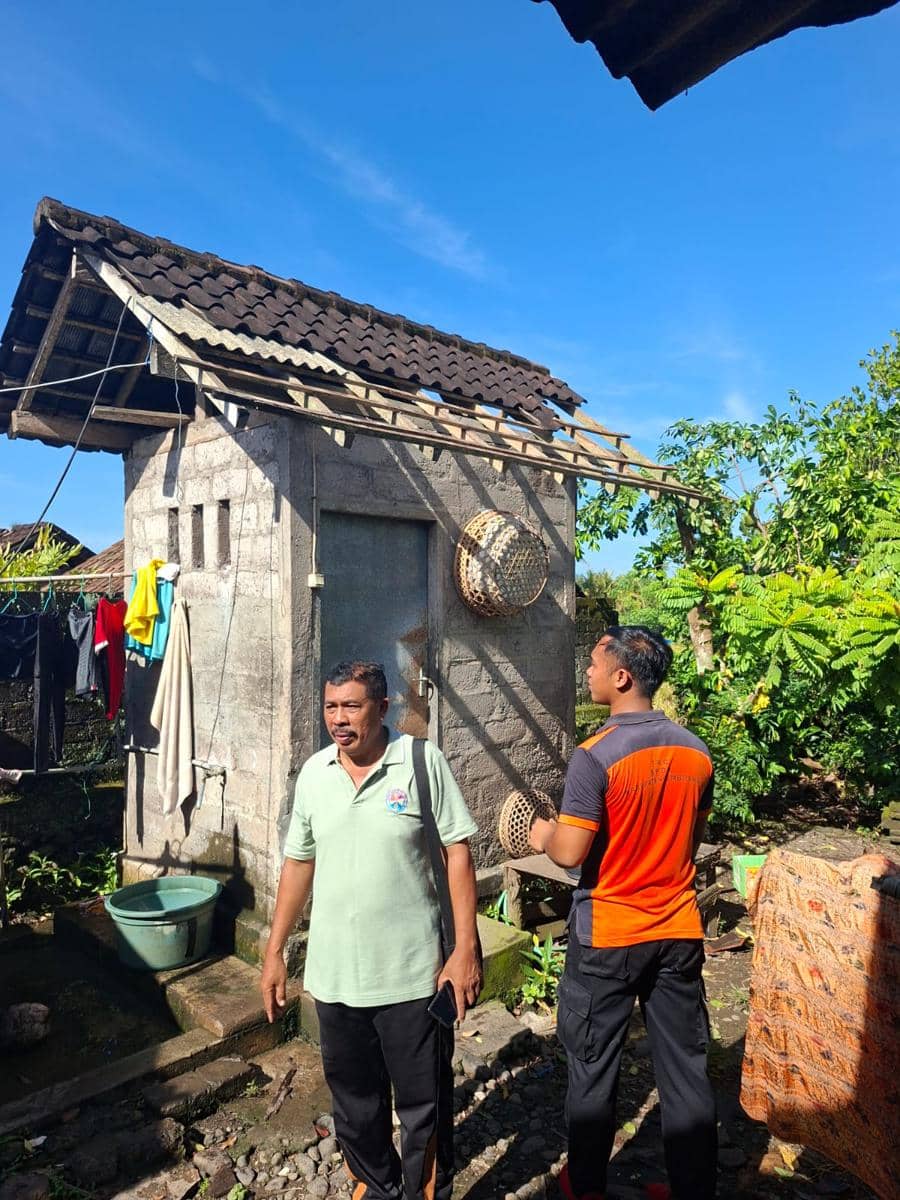 Sejumlah Rumah Warga di Mendoyo Rusak Diterjang Angin Kencang
