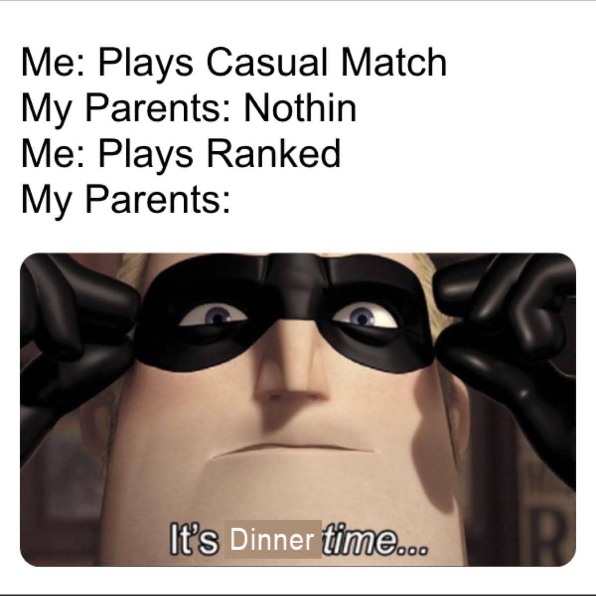 meme kartun tentang makan malam