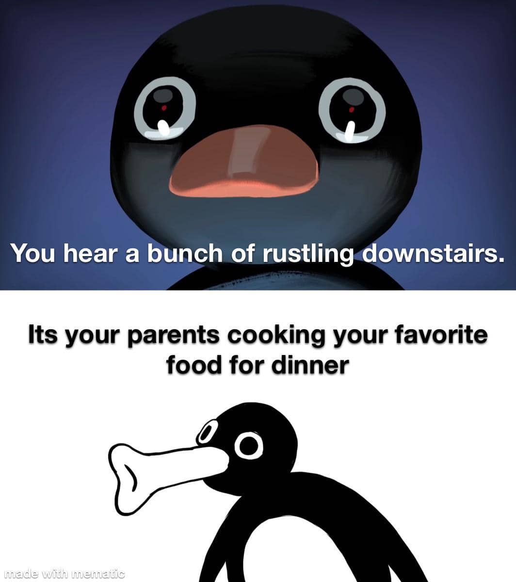 meme kartun tentang makan malam