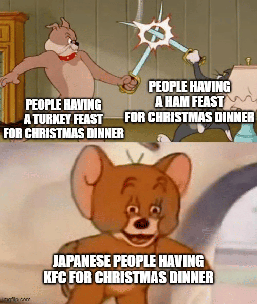 meme kartun tentang makan malam