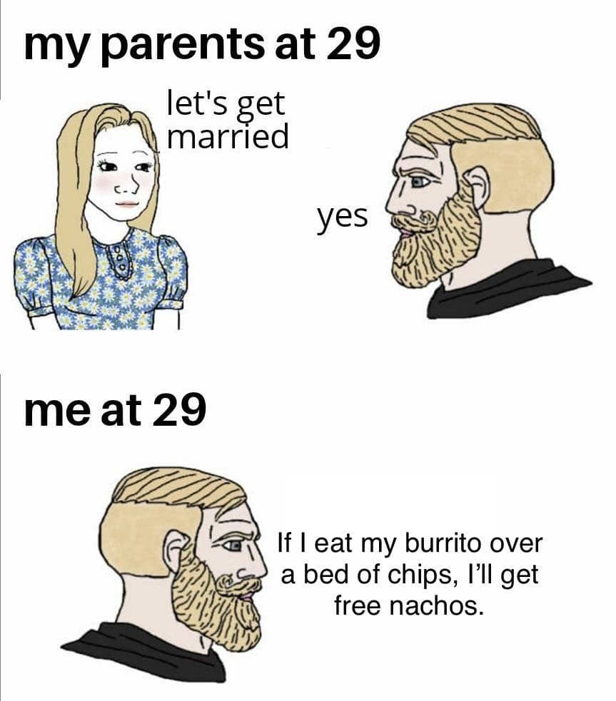 meme kartun tentang makan malam