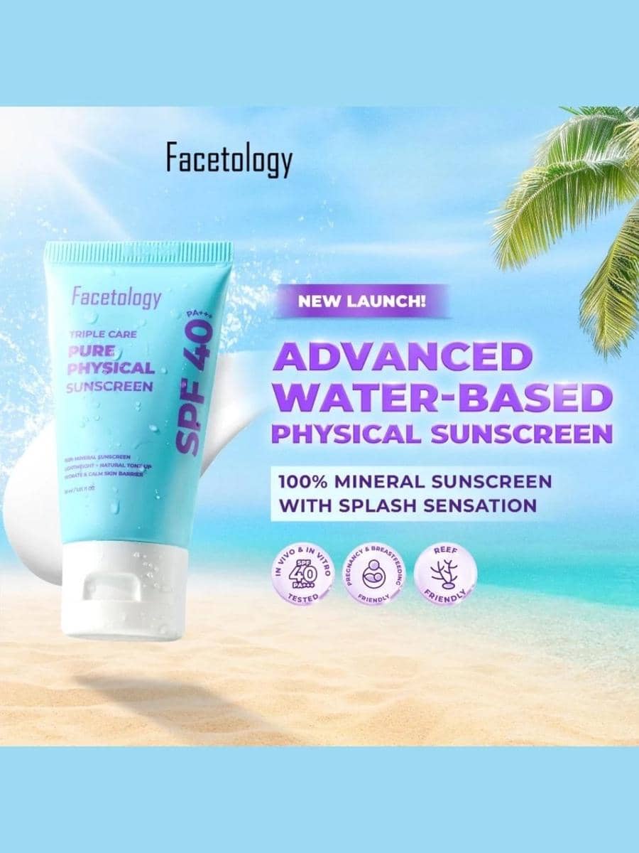 Facetology Triple Care Pure Physical Sunscreen SPF 40