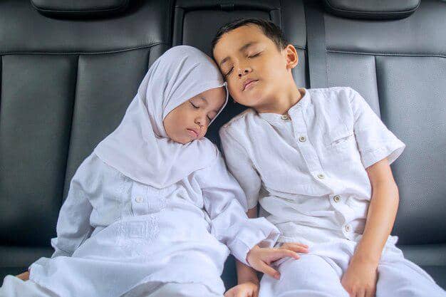 ilustrasi anak tidur