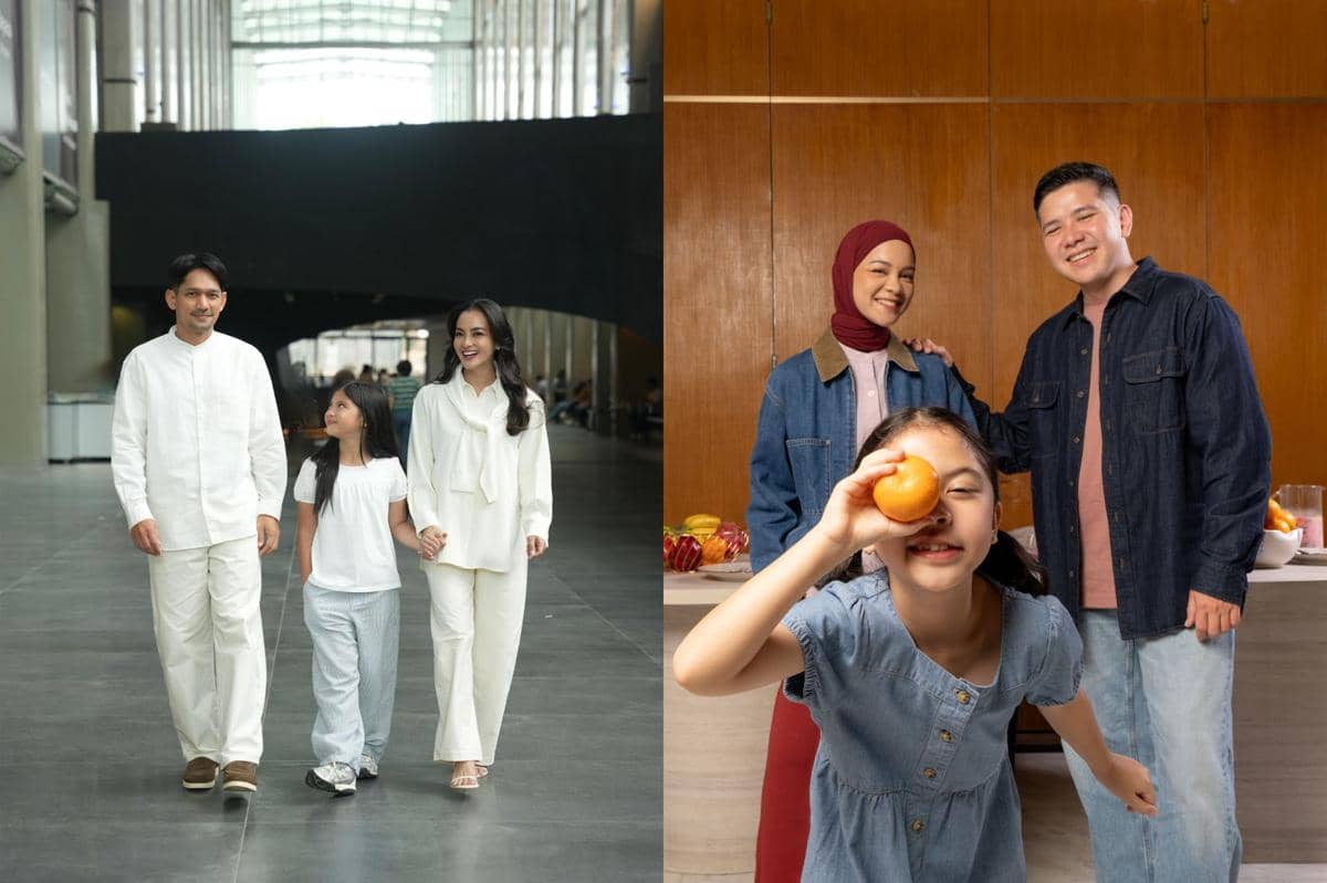 Ide Gaya Serasi Keluarga Selebriti Rayakan Idul Fitri Bersama Uniqlo