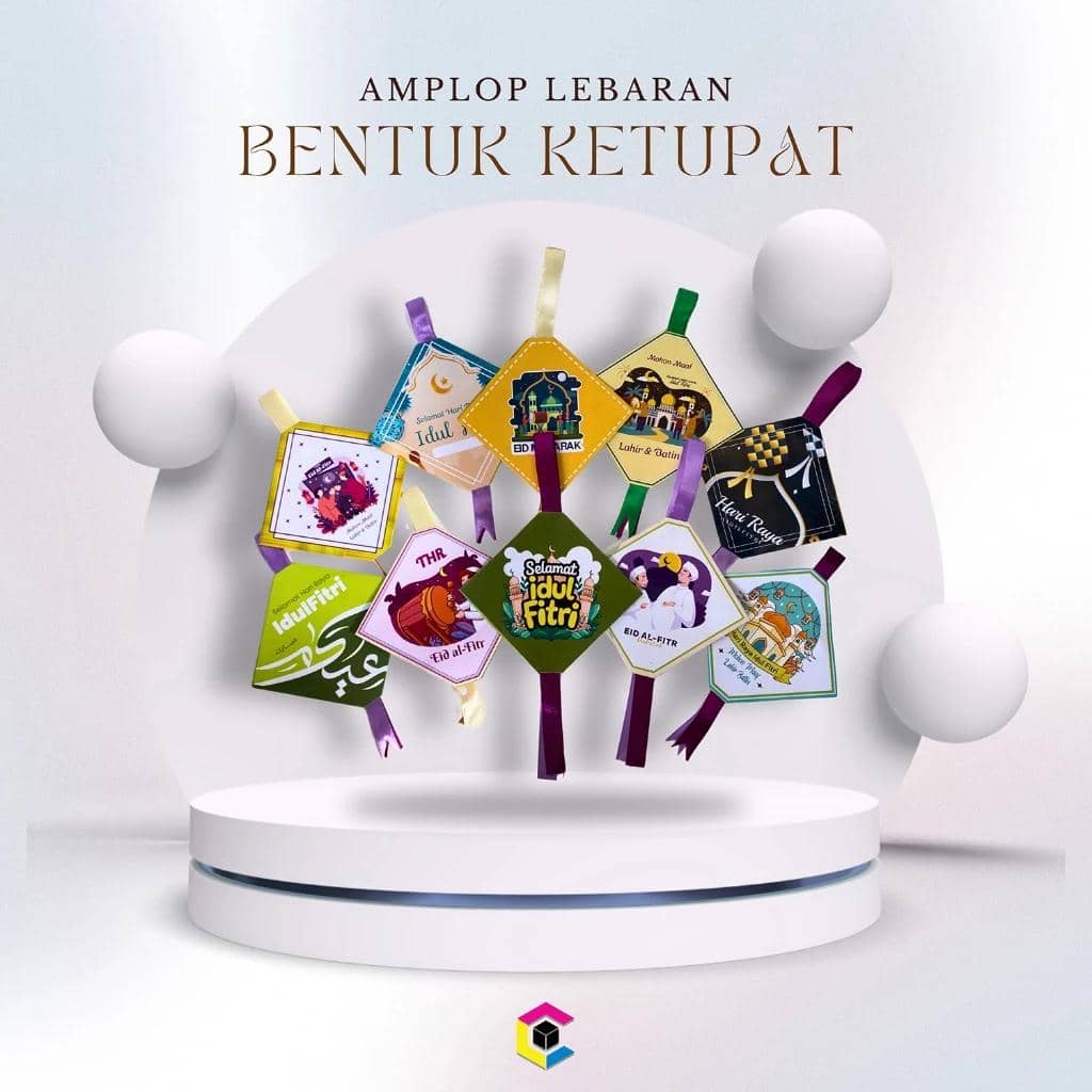 Amplop 3D Viral 2026 Bentuk Ketupat .jpg