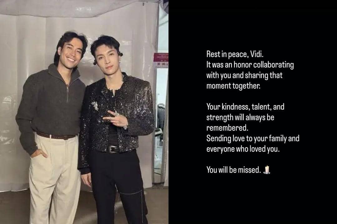 Sempat Kolab, Lay EXO Unggah Ucapan Duka untuk Vidi Aldiano