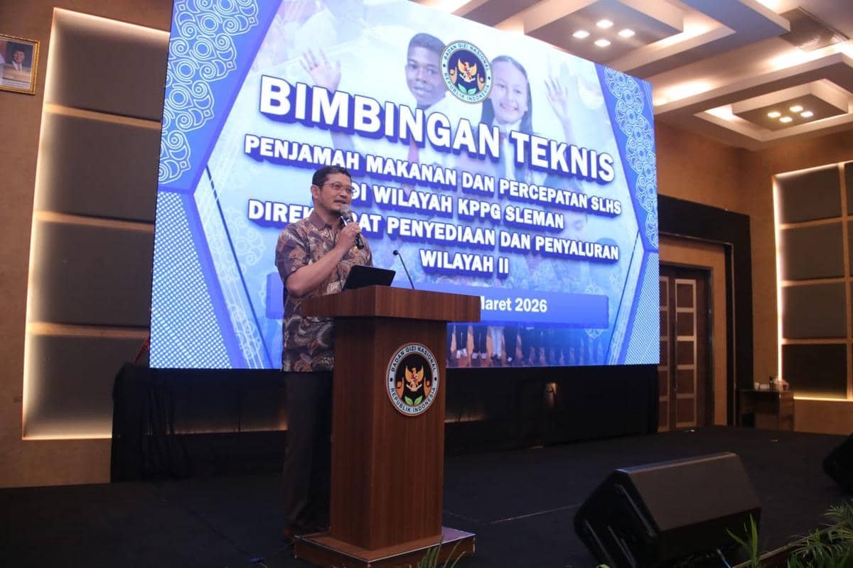 Bimbingan Teknis Penjamah Makanan Program MBG dan Percepatan Penyediaan Sertifikat Laik Higiene Sanitasi (SLHS) pada 7-8 Maret 2026.