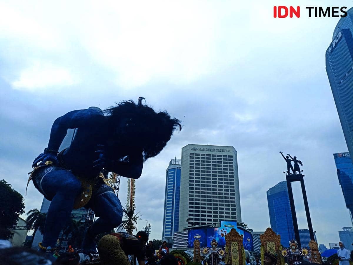 Festival Nyepi di Bundaran HI, Puluhan Ogoh-ogoh Semarakkan Atmosfer