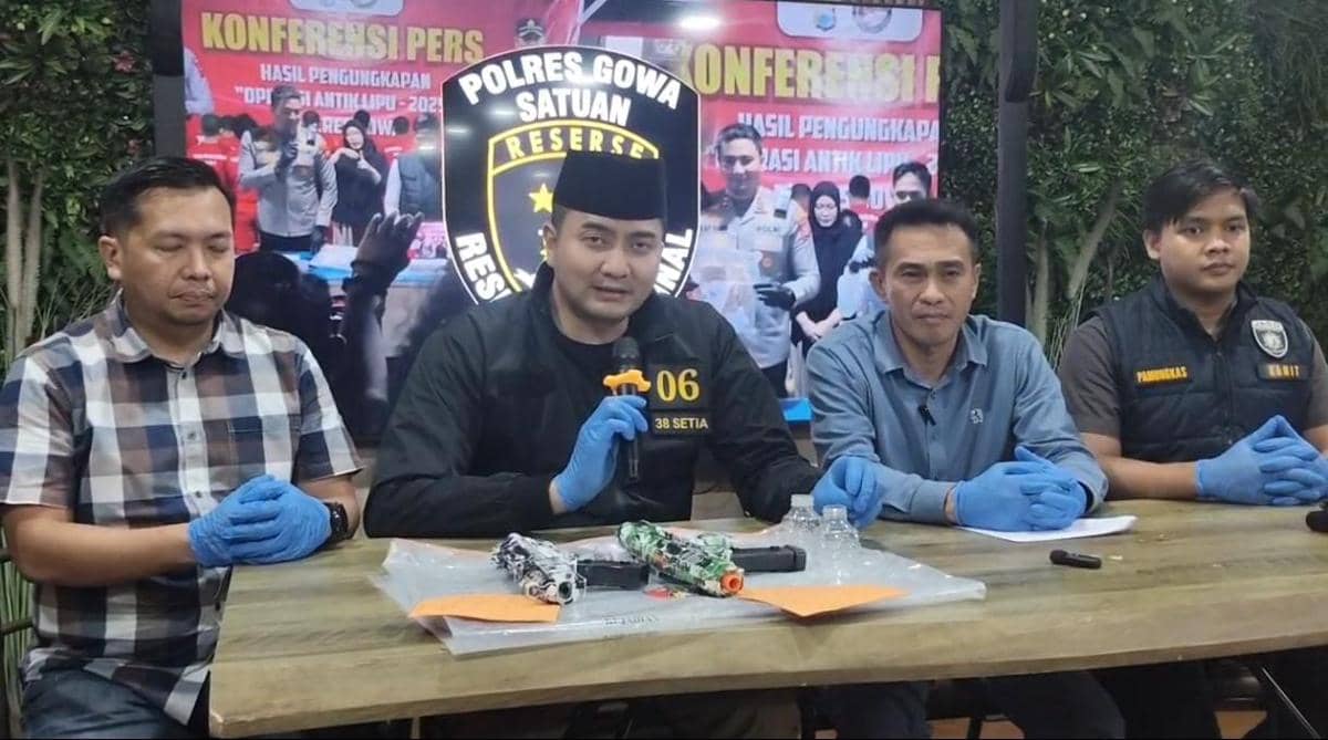 Remaja di Gowa Tertembak Senjata Mainan, Dua Pemuda Ditangkap