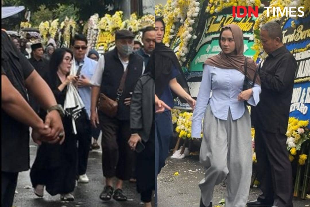 Mahalini hingga Nino RAN Terlihat Pagi Ini di Rumah Duka Vidi Aldiano