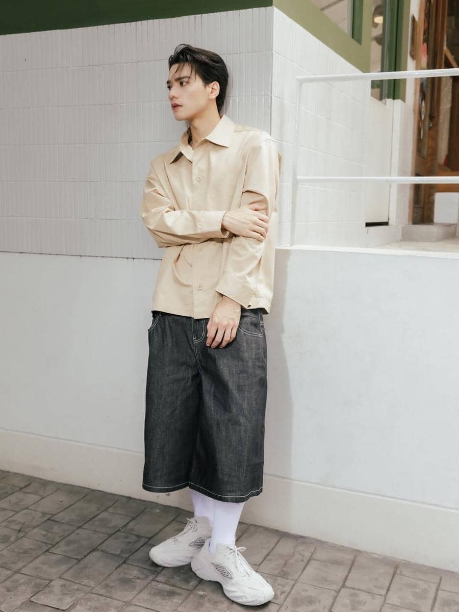 inspirasi mix and match jorts