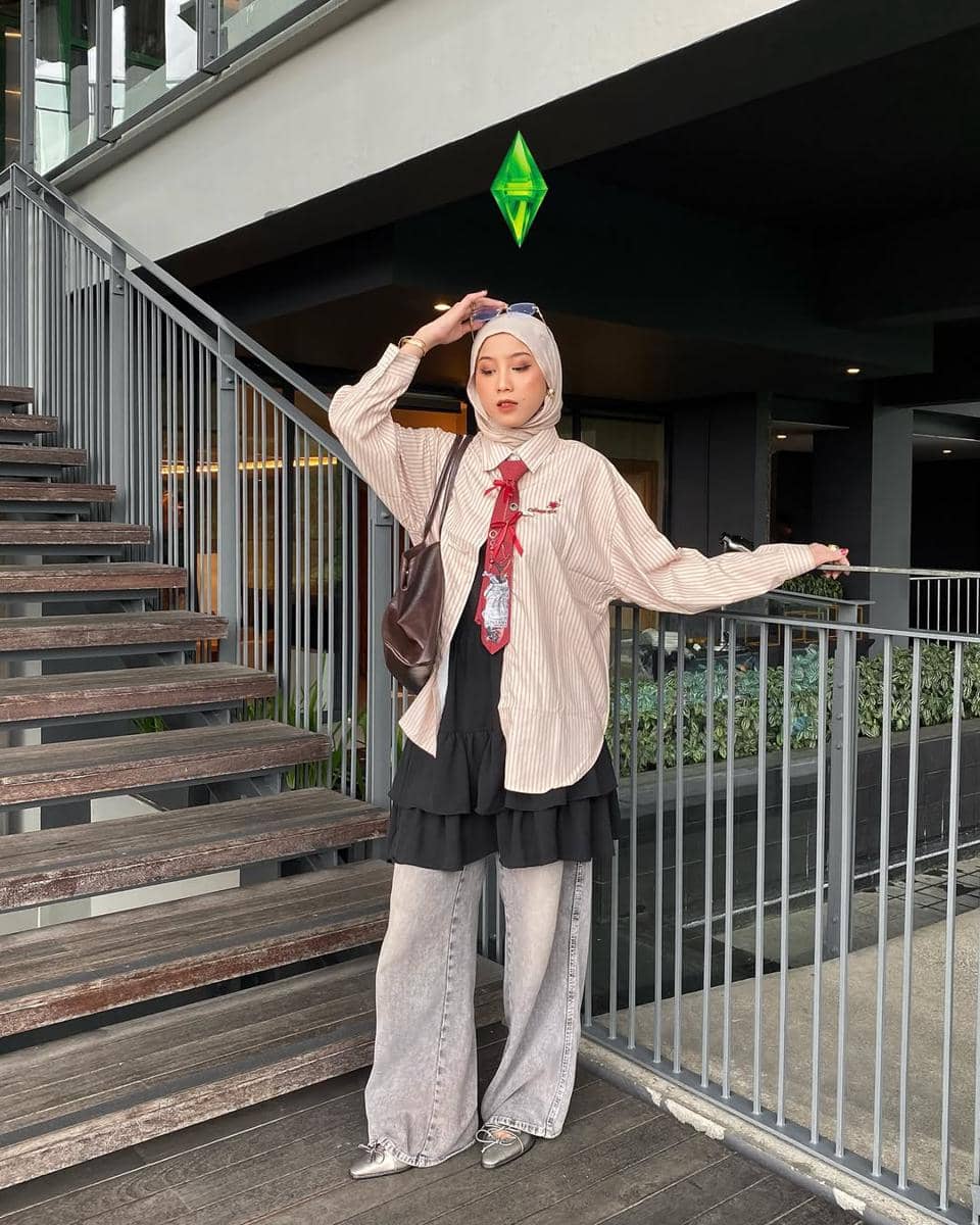 Outfit ala aksesori dasi