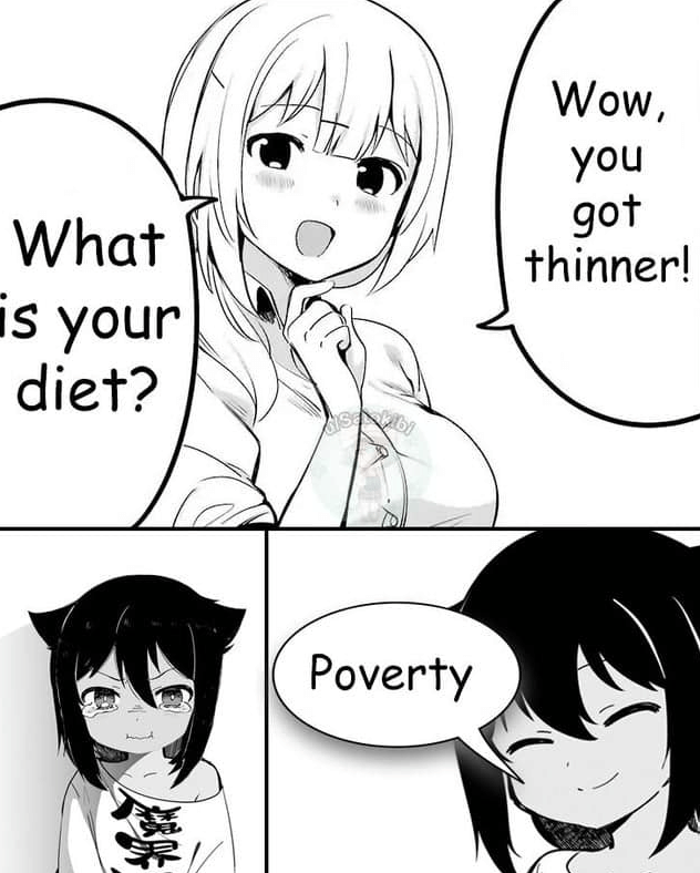 meme kartun tentang diet