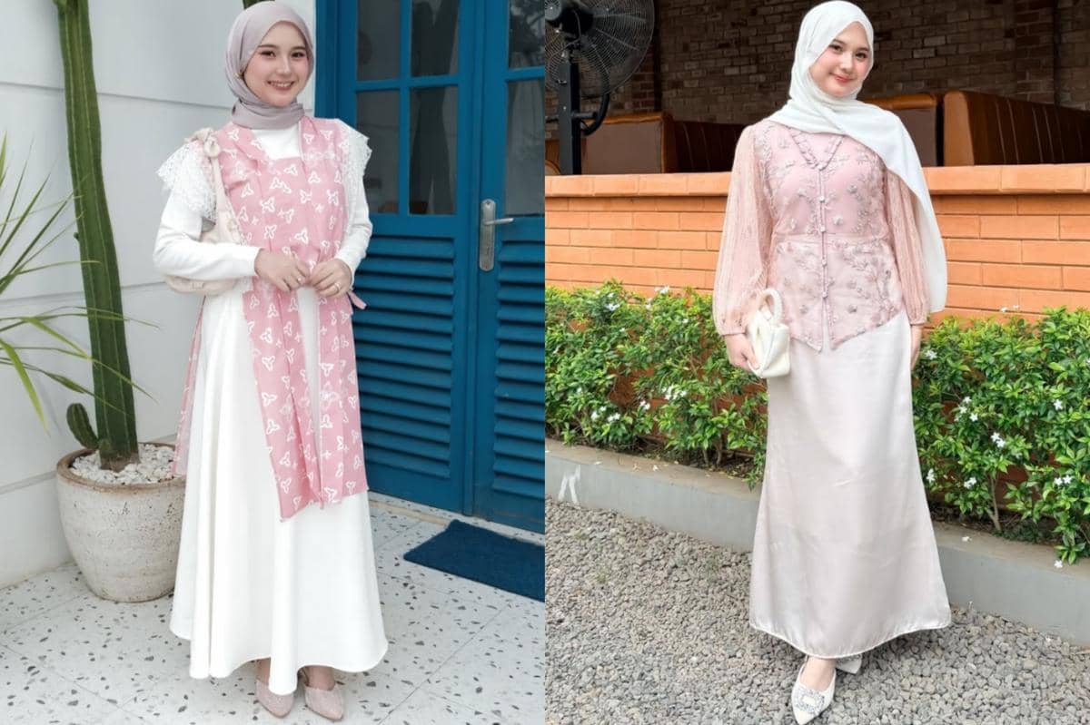 7 Ide Outfit Lebaran Pakai Outer ala Siska Amera, Makin Menawan!