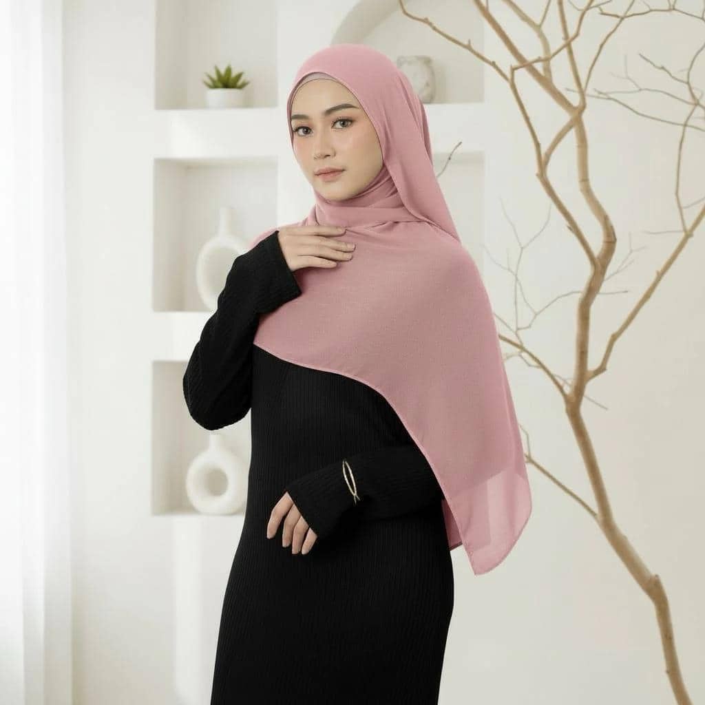 Pasmina Viscose Polos Minimalis untuk Lebaran