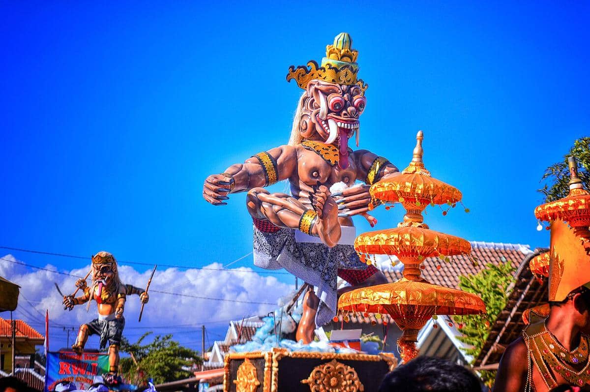 Potret parade ogoh-ogoh