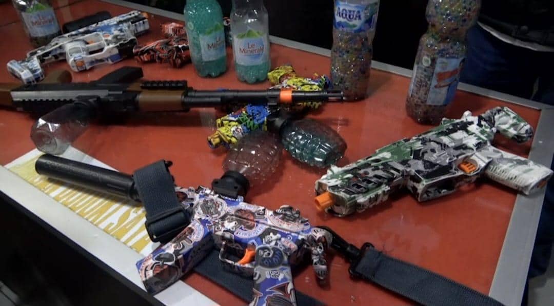 Cegah Tawuran, Polisi Makassar Sita Puluhan Senjata Mainan Peluru Gel