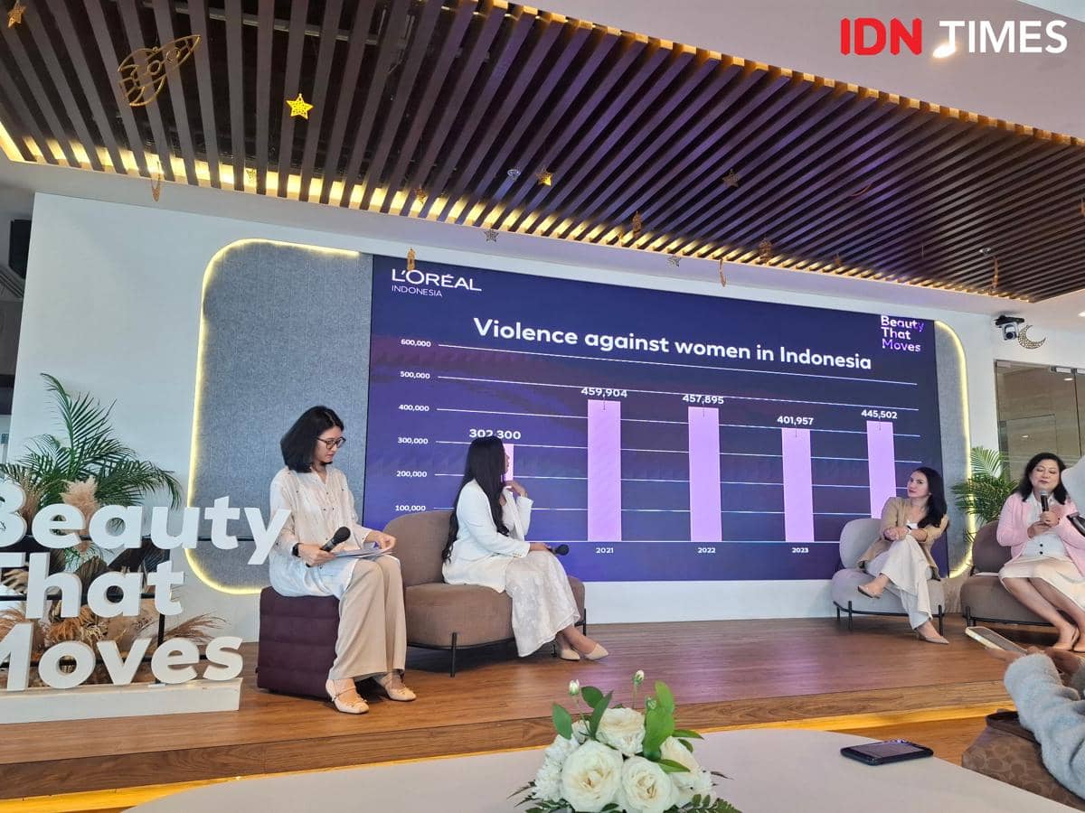 Media Gathering "Beauty That Moves: International Women's Day" pada Kamis (5/3/2026) di Jakarta Selatan.