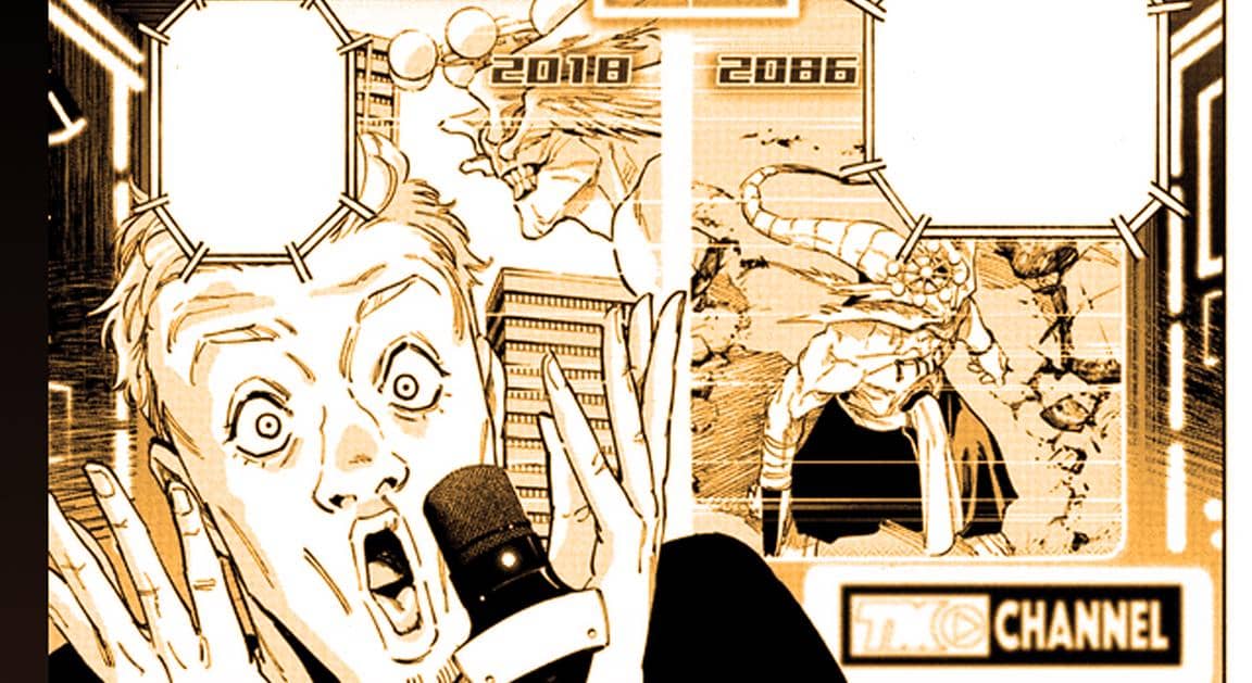 Seorang streamer menyiarkan video Mahoraga - Jujutsu Kaisen Modulo