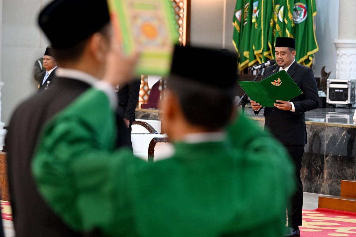 Sebanyak 308 Pejabat Dilantik, Gubernur Bobby Ingatkan Soal Pungli