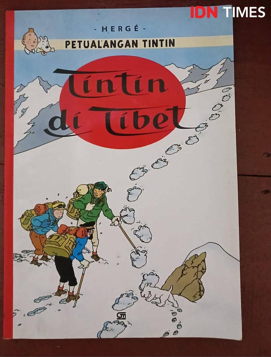 Buku Petualangan Tintin di Tibet.