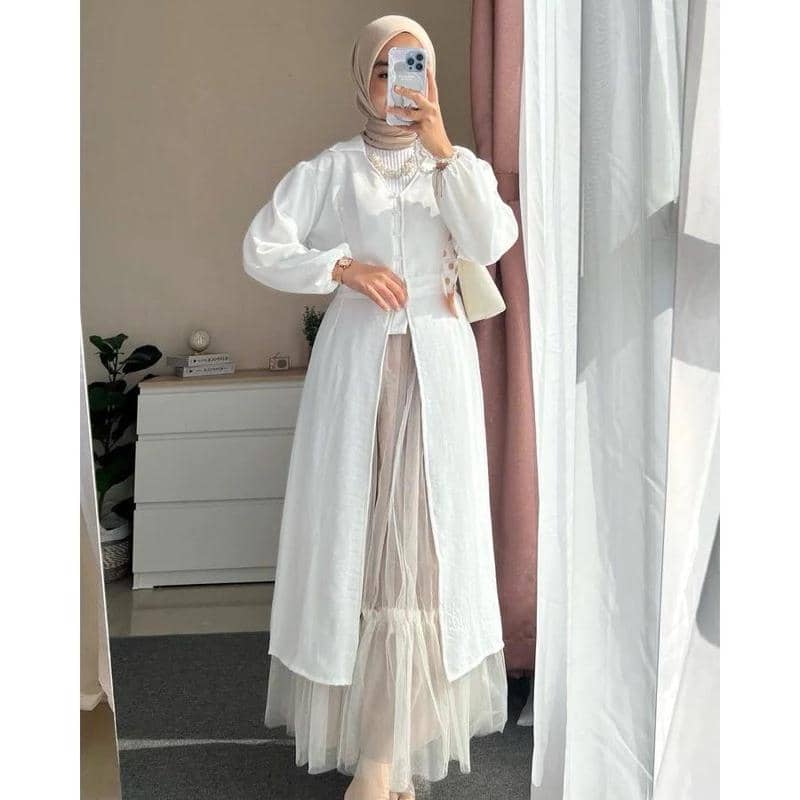 Inspirasi tunik lebaran untuk acara keluarga