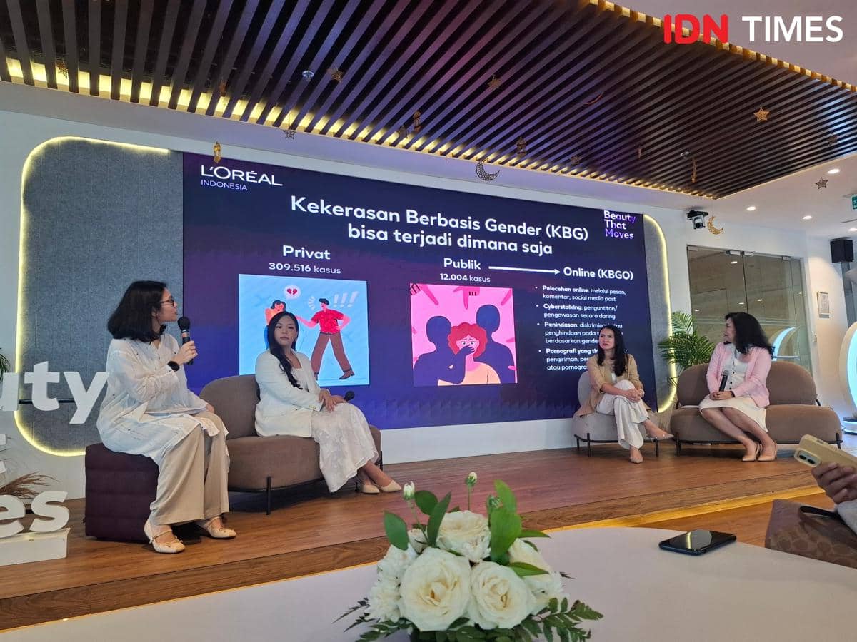 Media Gathering "Beauty That Moves: International Women's Day" pada Kamis (5/3/2026) di Jakarta Selatan.